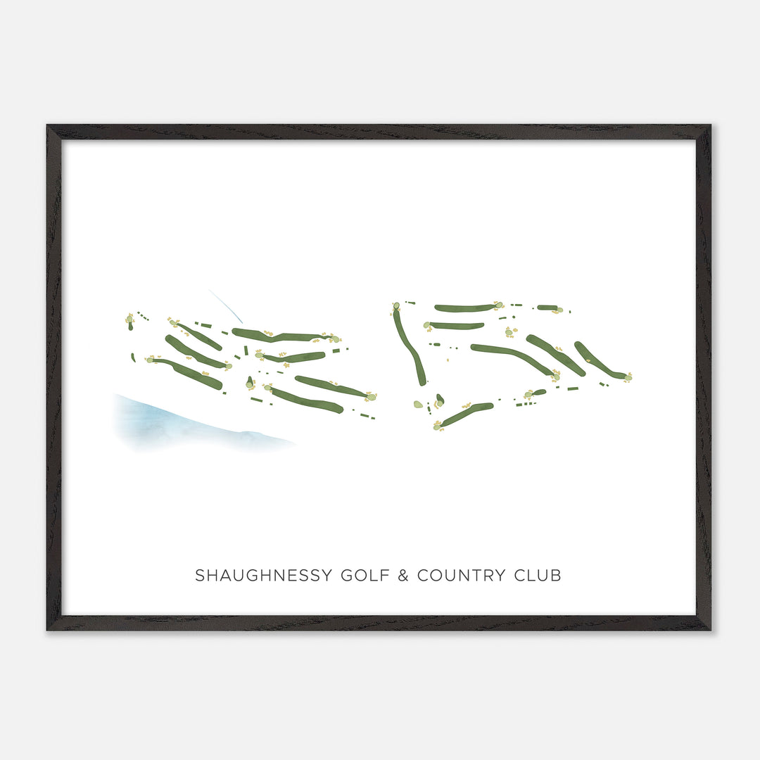 Print of Shaughnessy Golf & Country Club Modern Map