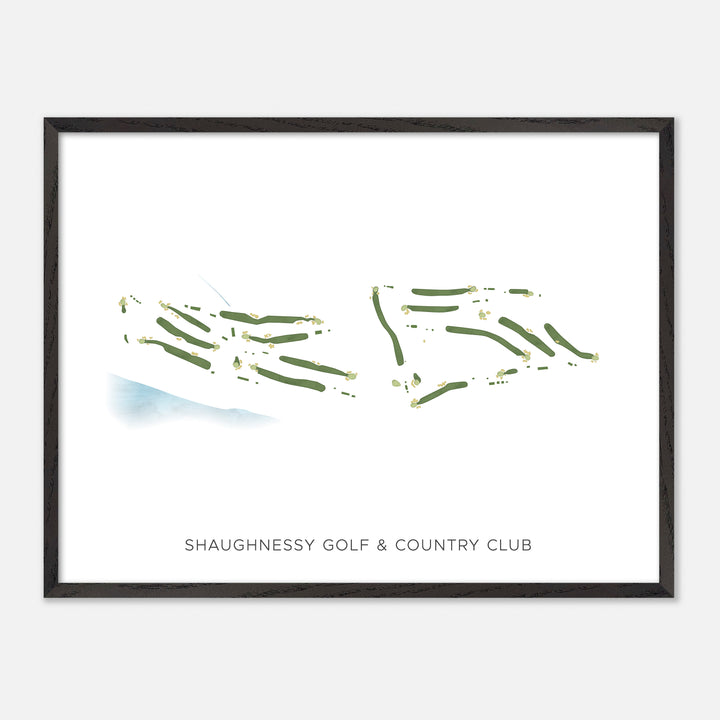 Print of Shaughnessy Golf & Country Club Modern Map