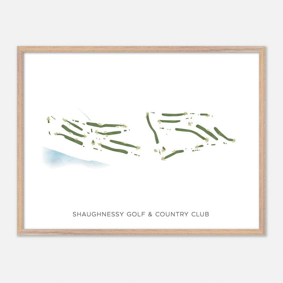 Print of Shaughnessy Golf & Country Club Modern Map