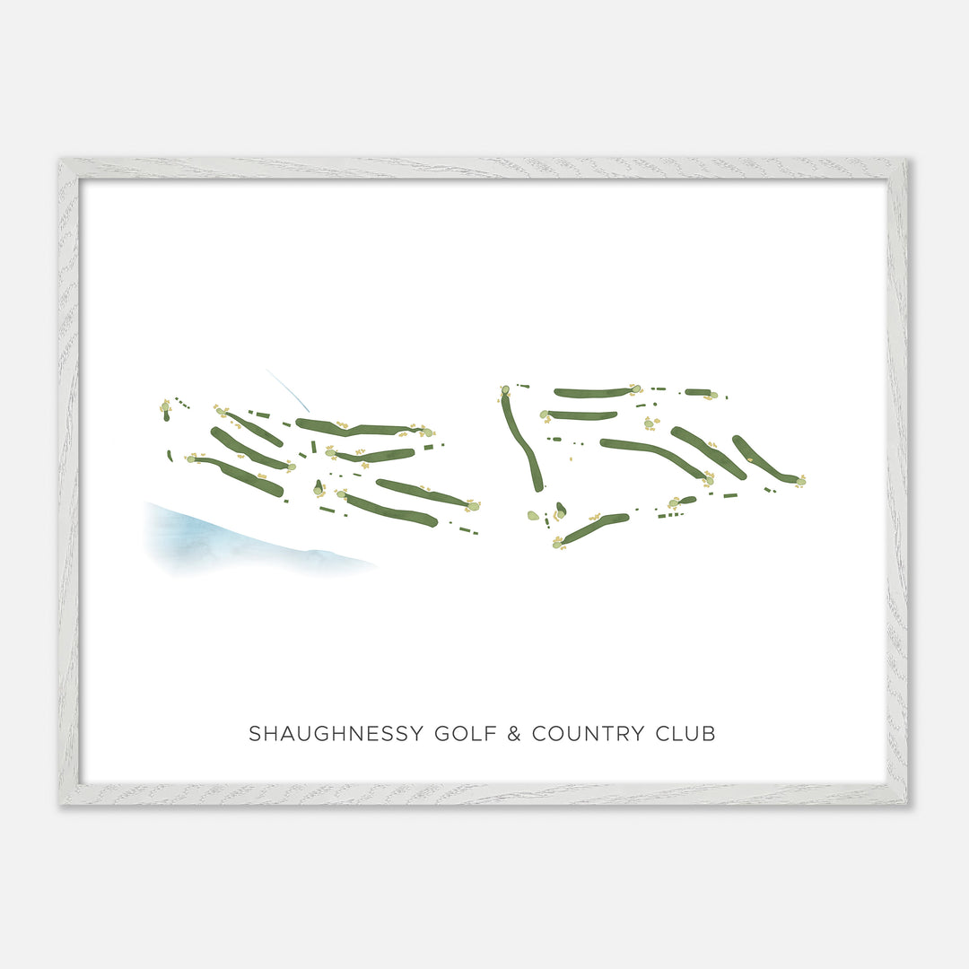 Print of Shaughnessy Golf & Country Club Modern Map