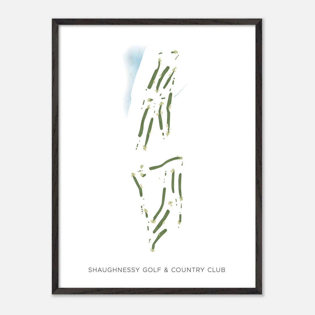 Print of Shaughnessy Golf & Country Club Modern Map