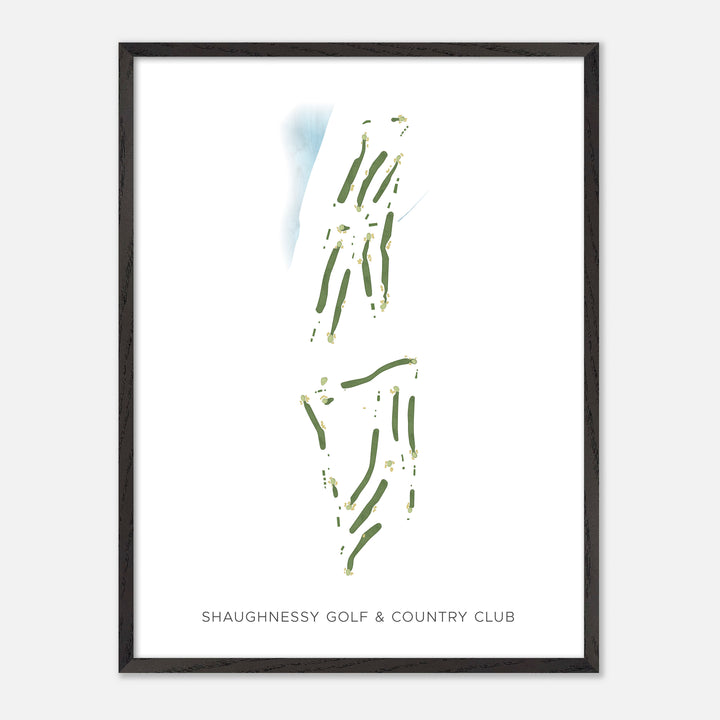 Print of Shaughnessy Golf & Country Club Modern Map