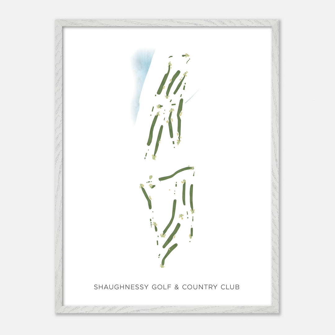 Print of Shaughnessy Golf & Country Club Modern Map