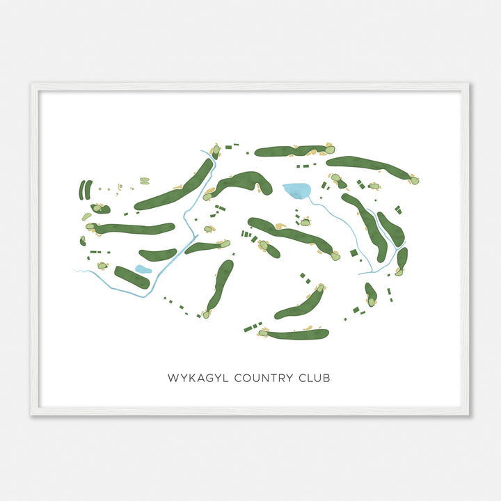 Print of Wykagyl Country Club Modern Map