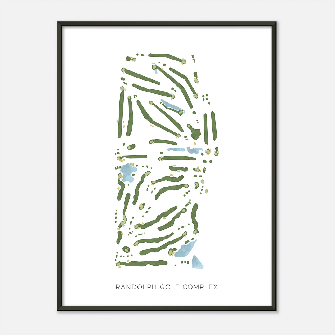 Print of Randolph Golf Complex Modern Map