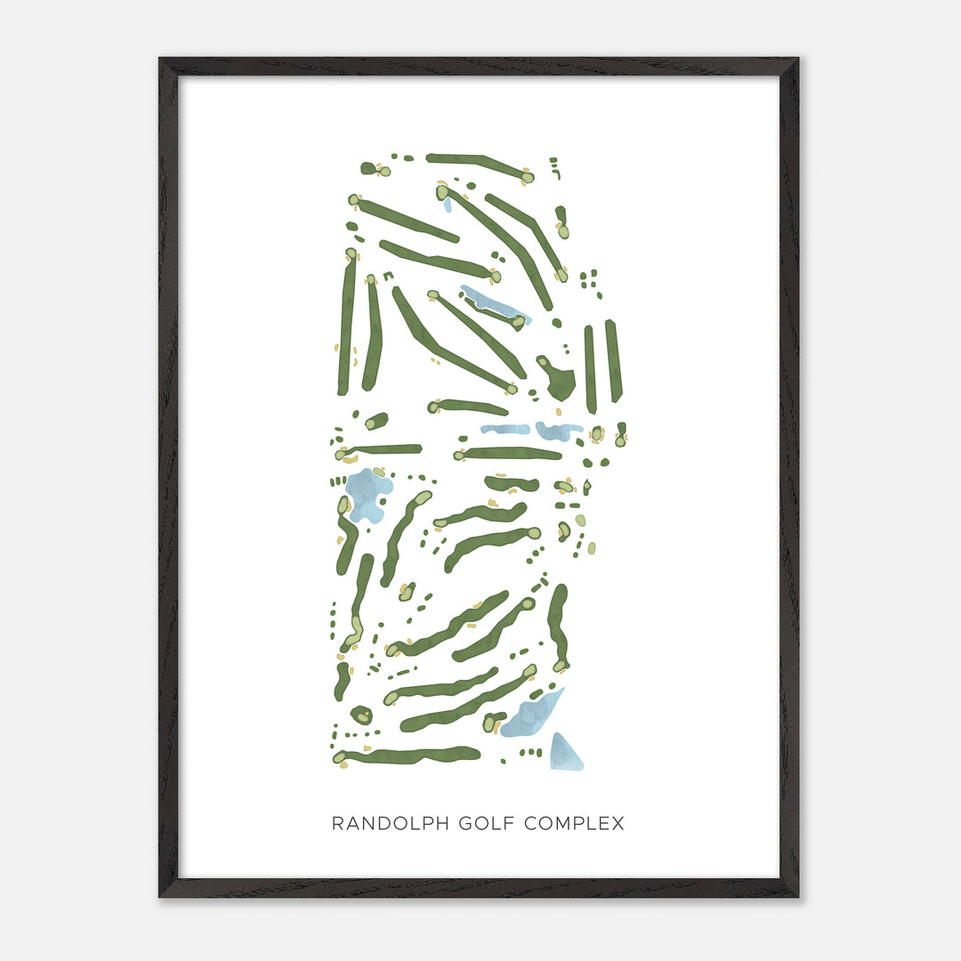 Print of Randolph Golf Complex Modern Map