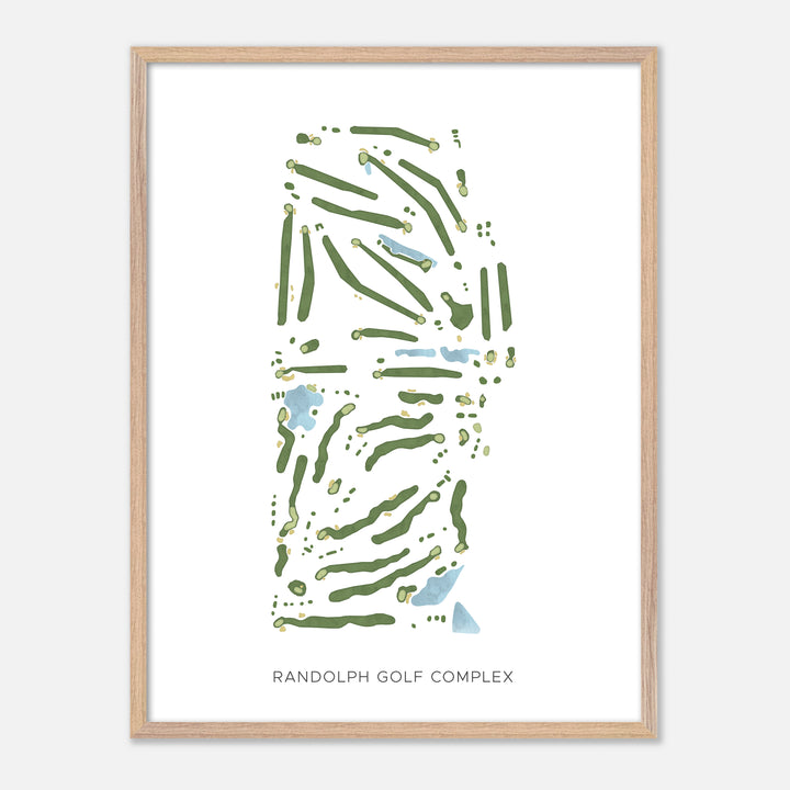 Print of Randolph Golf Complex Modern Map