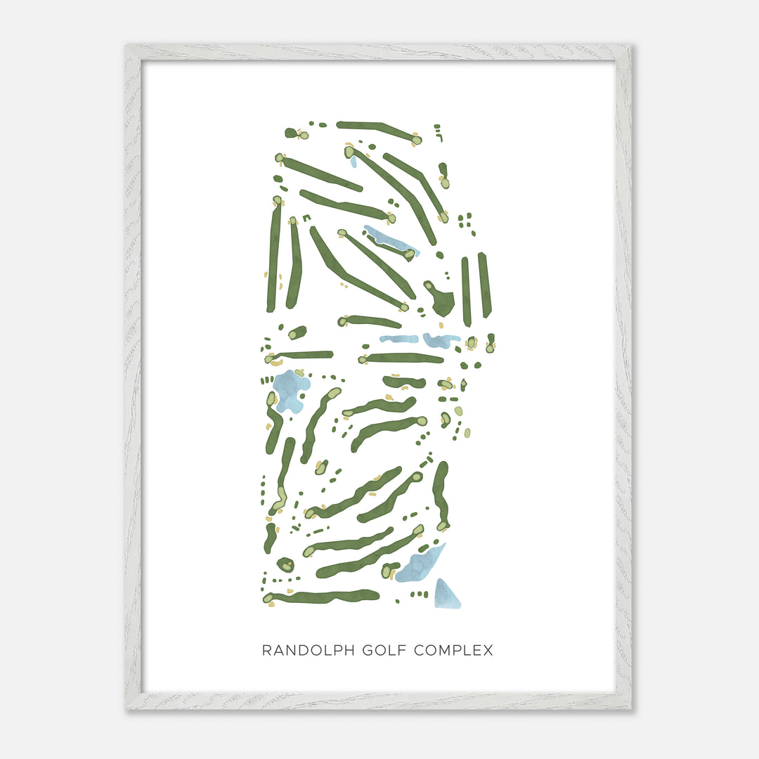 Print of Randolph Golf Complex Modern Map