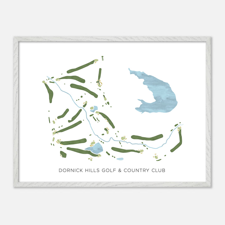 Print of Dornick Hills Golf &amp; Country Club Modern Map
