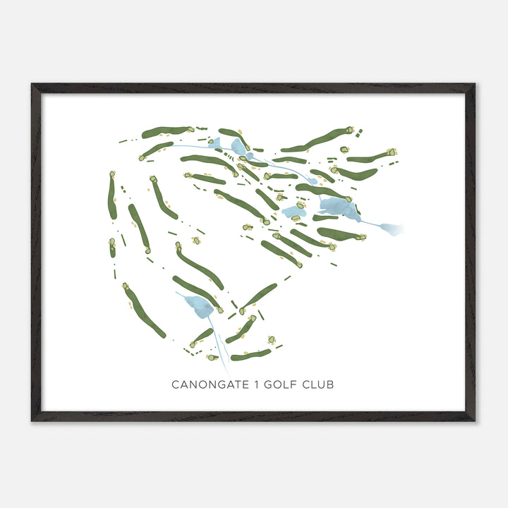 Print of Canongate 1 Golf Club Modern Map