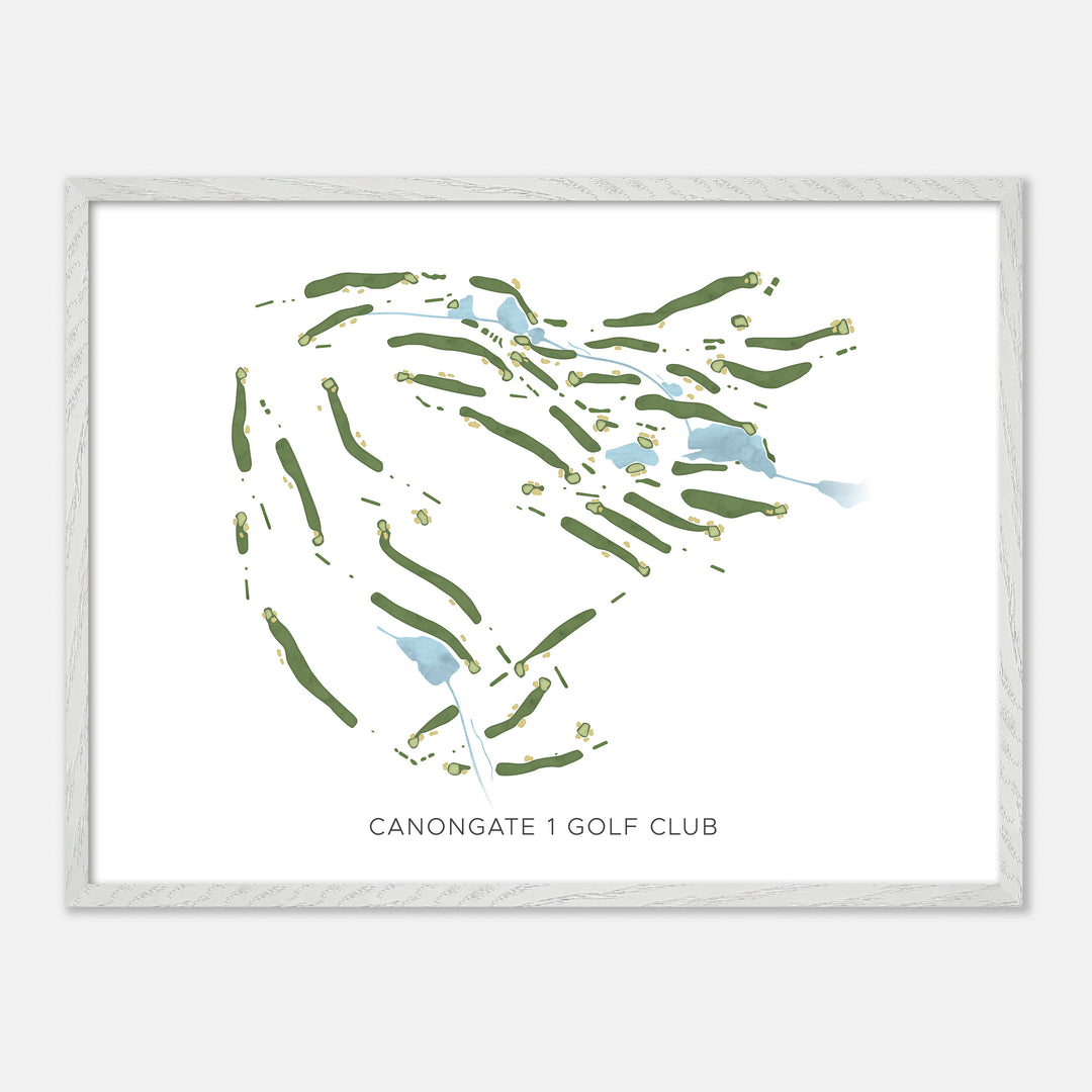 Print of Canongate 1 Golf Club Modern Map