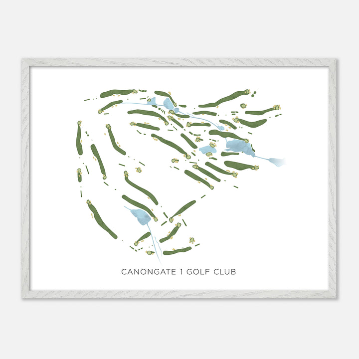 Print of Canongate 1 Golf Club Modern Map