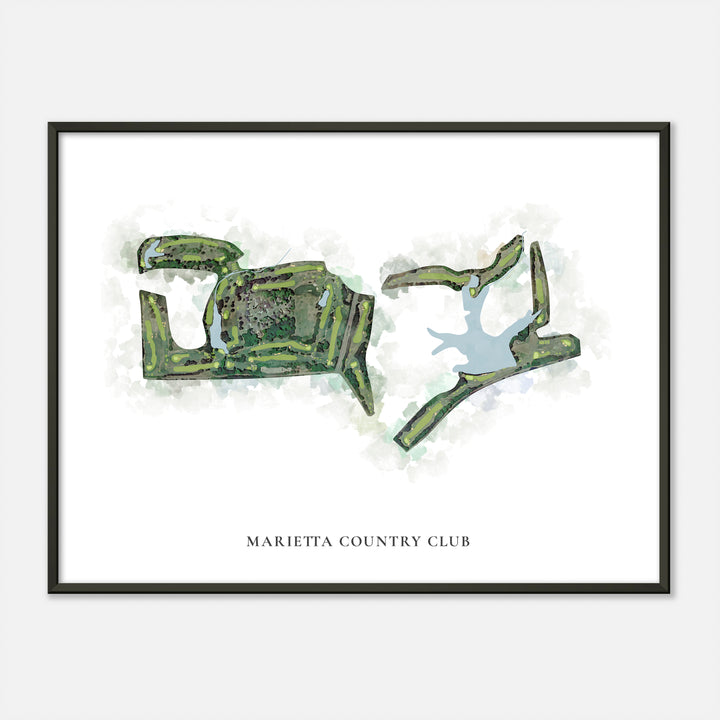 Print of Marietta Country Club Classic Map