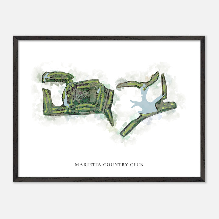 Print of Marietta Country Club Classic Map