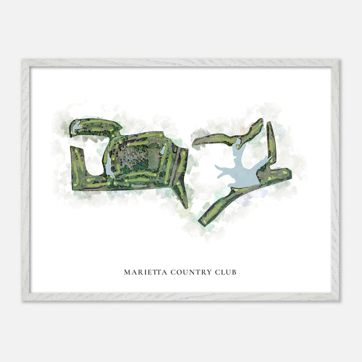 Print of Marietta Country Club Classic Map