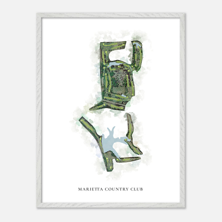 Print of Marietta Country Club Classic Map