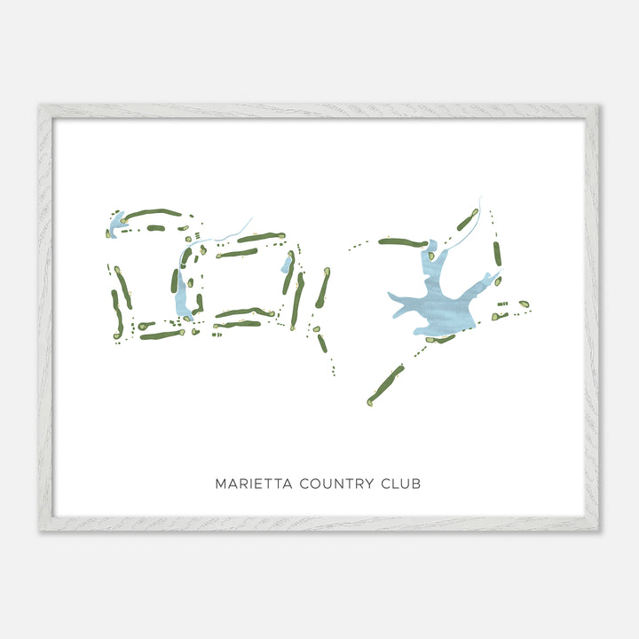 Print of Marietta Country Club Modern Map