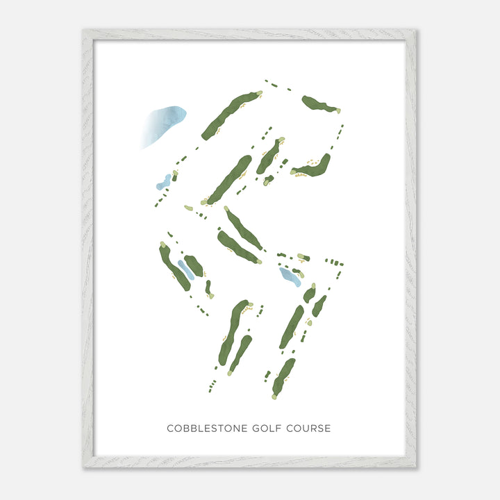 Print of Cobblestone Golf Course Modern Map