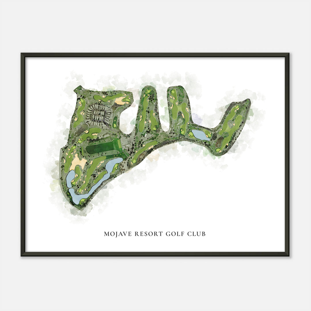 Print of Mojave Resort Golf Club Classic Map