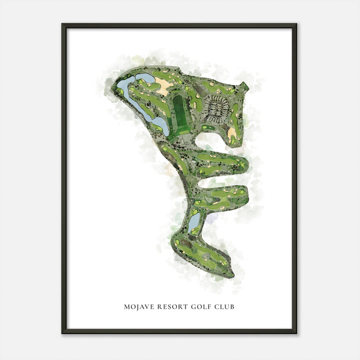 Print of Mojave Resort Golf Club Classic Map