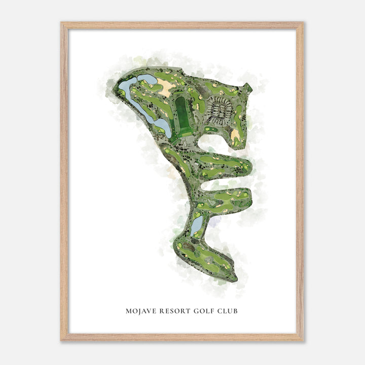 Print of Mojave Resort Golf Club Classic Map