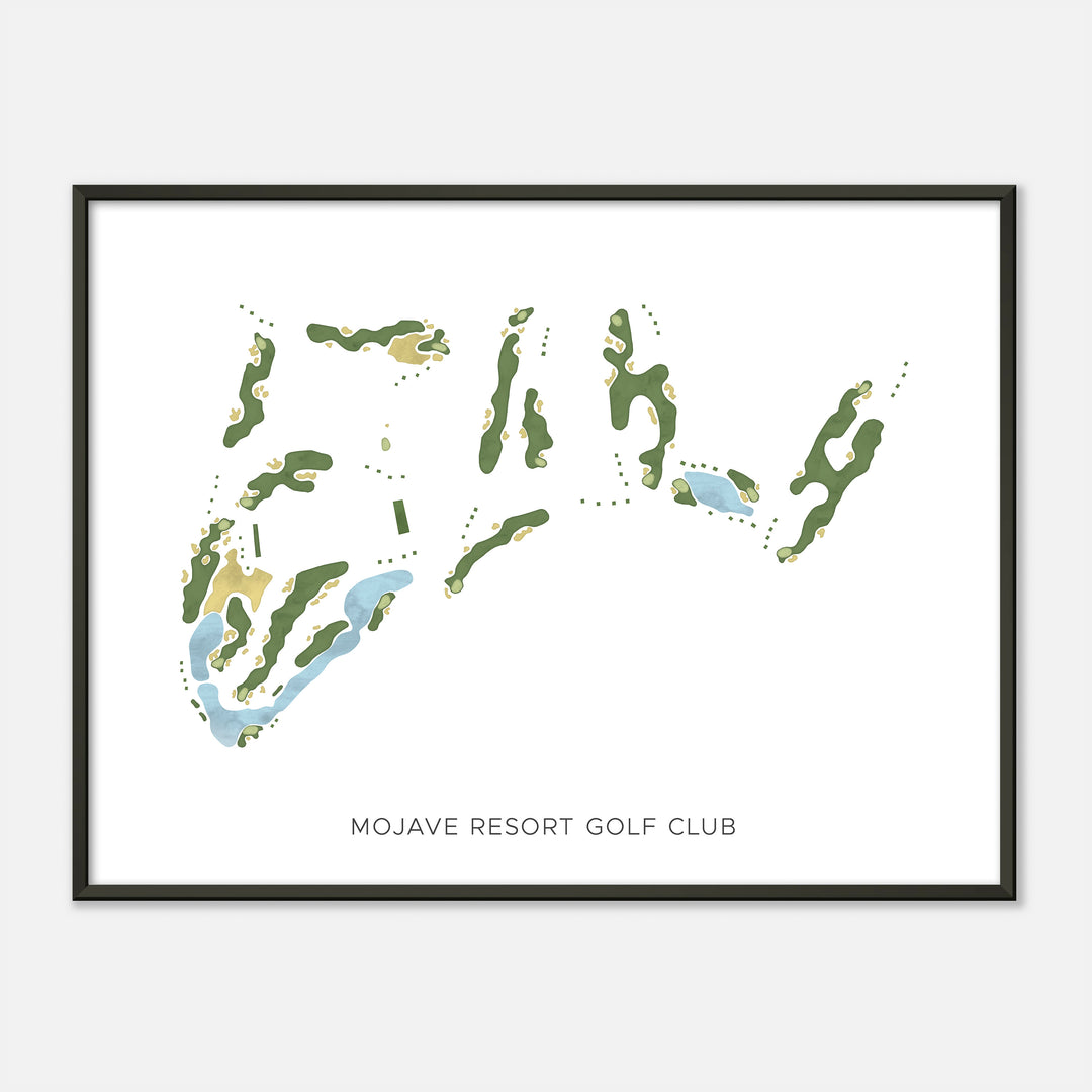 Print of Mojave Resort Golf Club Modern Map