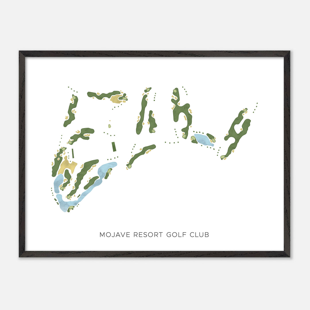 Print of Mojave Resort Golf Club Modern Map