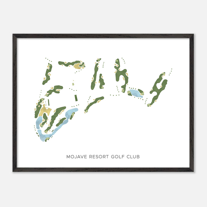 Print of Mojave Resort Golf Club Modern Map