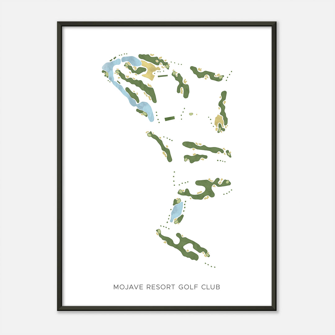 Print of Mojave Resort Golf Club Modern Map