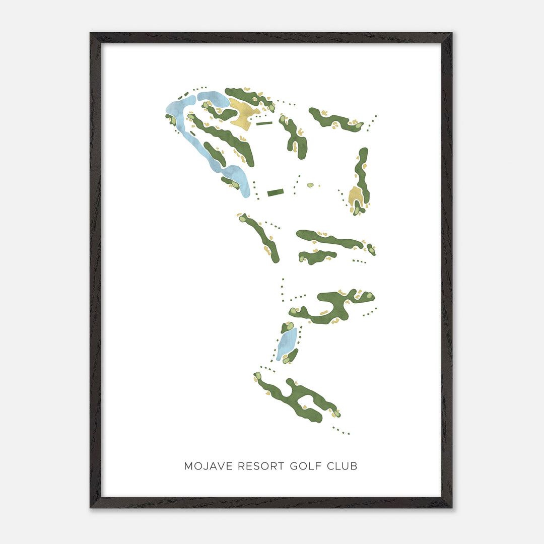 Print of Mojave Resort Golf Club Modern Map