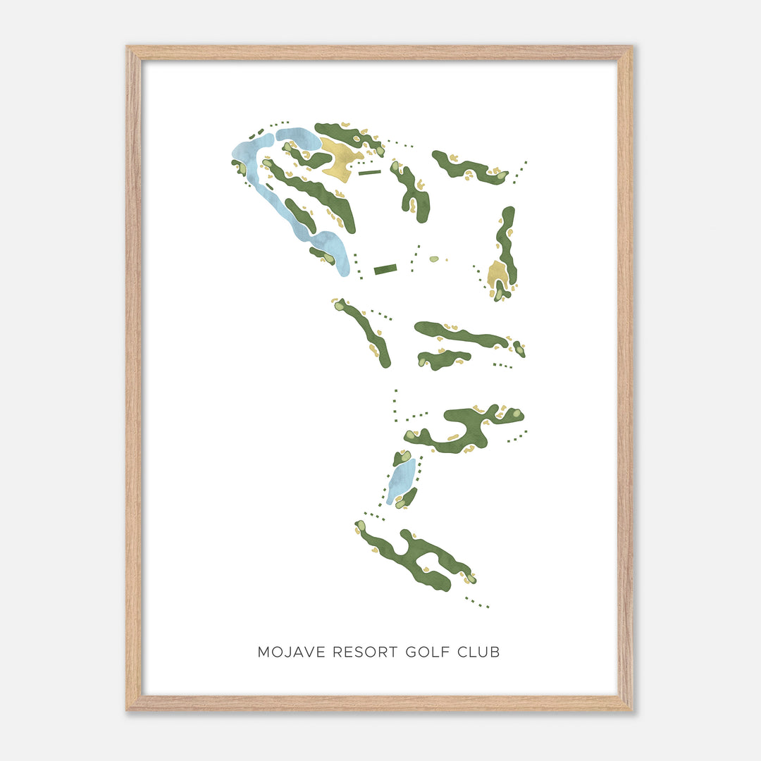 Print of Mojave Resort Golf Club Modern Map