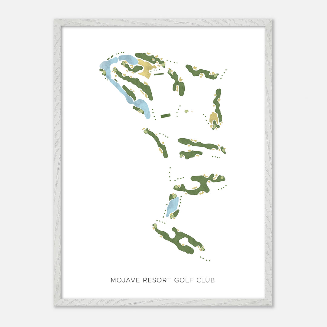 Print of Mojave Resort Golf Club Modern Map