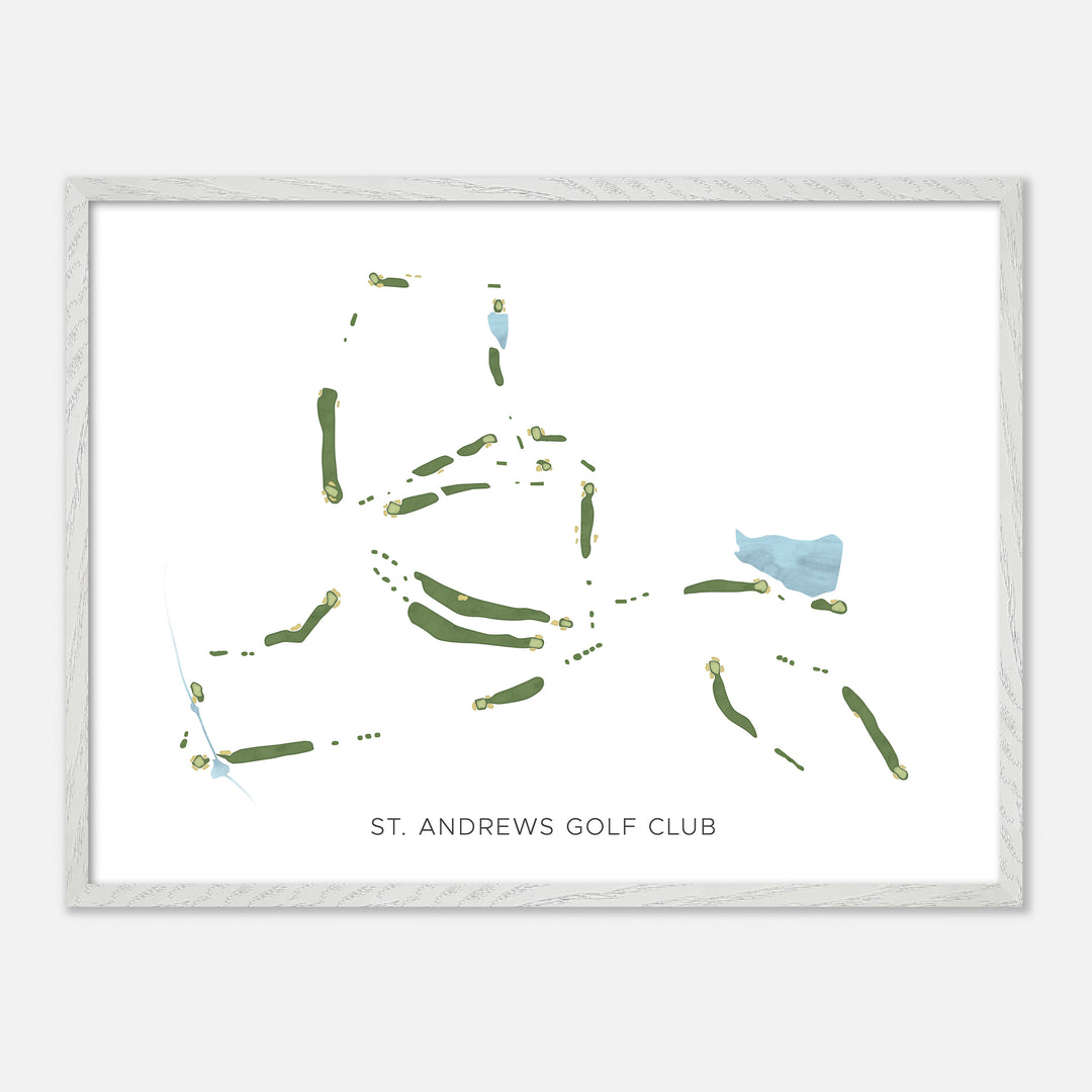 Print of St. Andrews Golf Club Modern Map