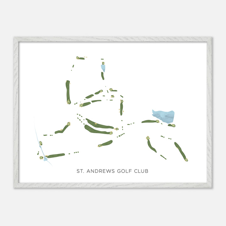 Print of St. Andrews Golf Club Modern Map