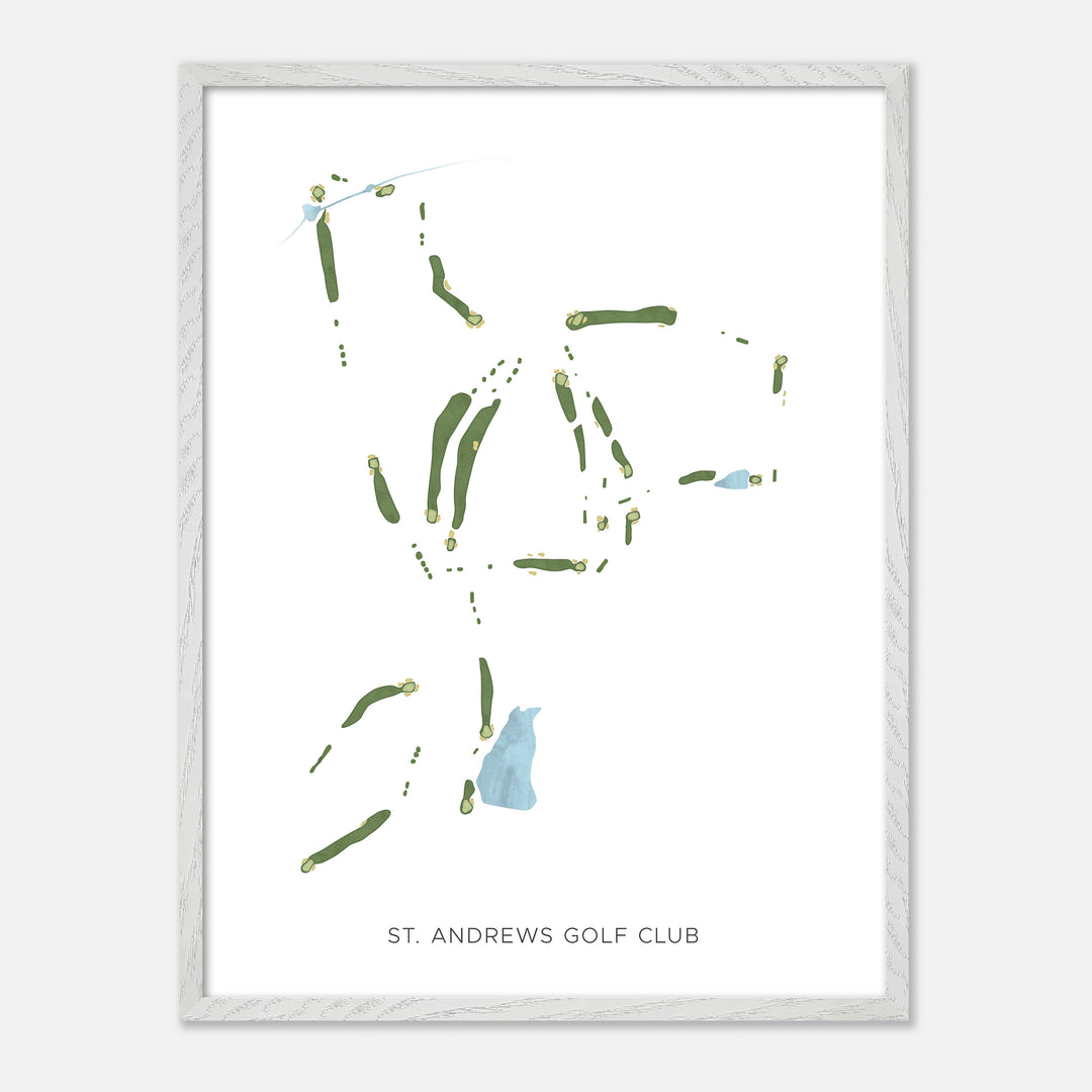 Print of St. Andrews Golf Club Modern Map