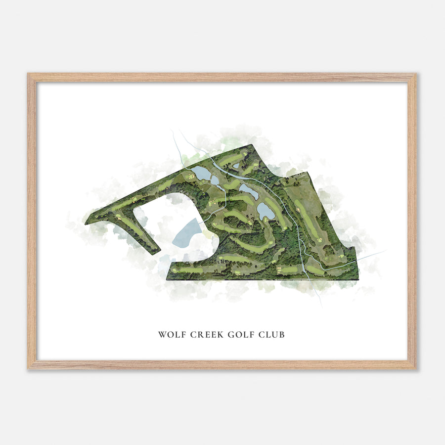 Print of Wolf Creek Golf Club Classic Map