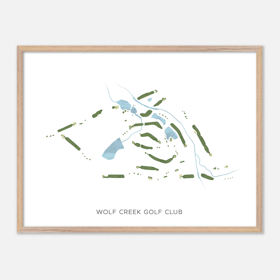 Print of Wolf Creek Golf Club Modern Map