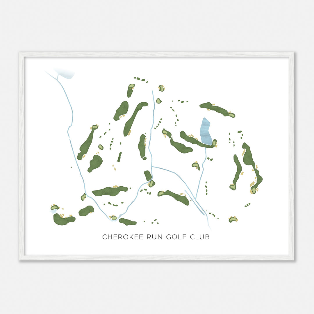 Print of Cherokee Run Golf Club Modern Map