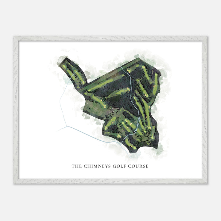 Print of The Chimneys Golf Course Classic Map