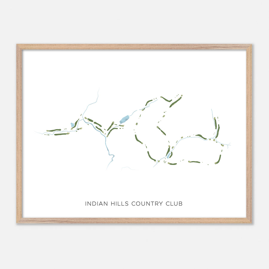 Print of Indian Hills Country Club Modern Map