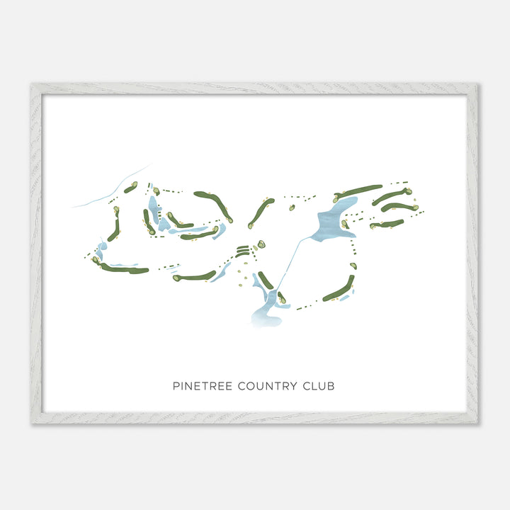 Print of Pinetree Country Club Modern Map