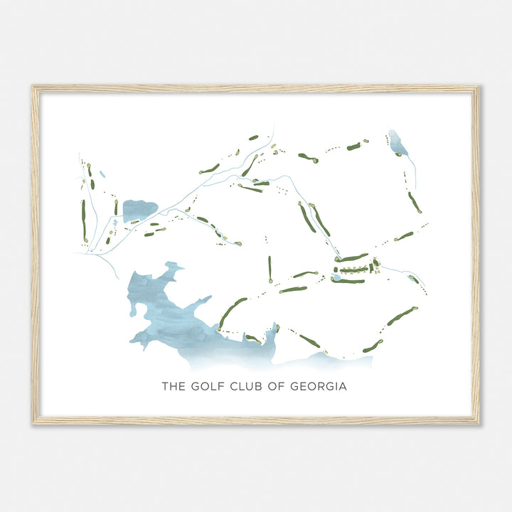 Print of The Golf Club Of Georgia Modern Map