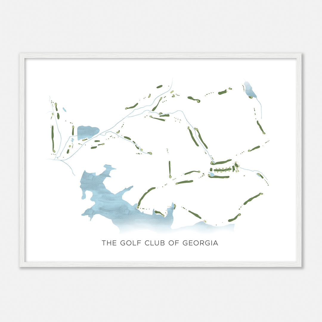 Print of The Golf Club Of Georgia Modern Map