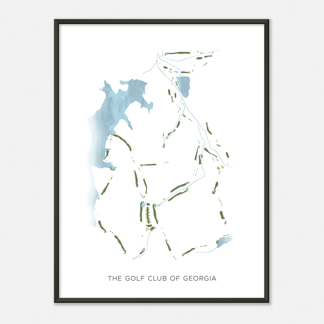 Print of The Golf Club Of Georgia Modern Map