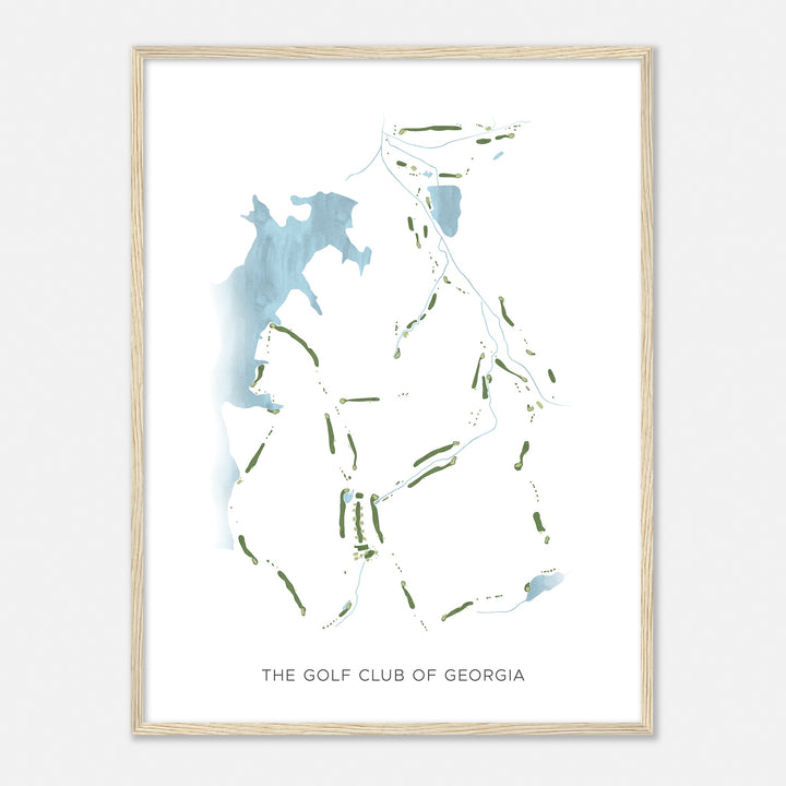 Print of The Golf Club Of Georgia Modern Map