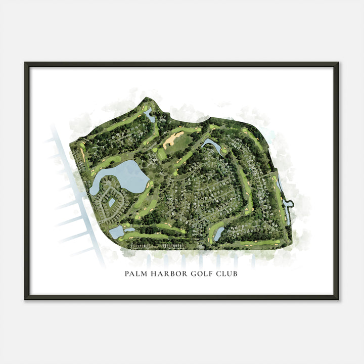 Print of Palm Harbor Golf Club Classic Map