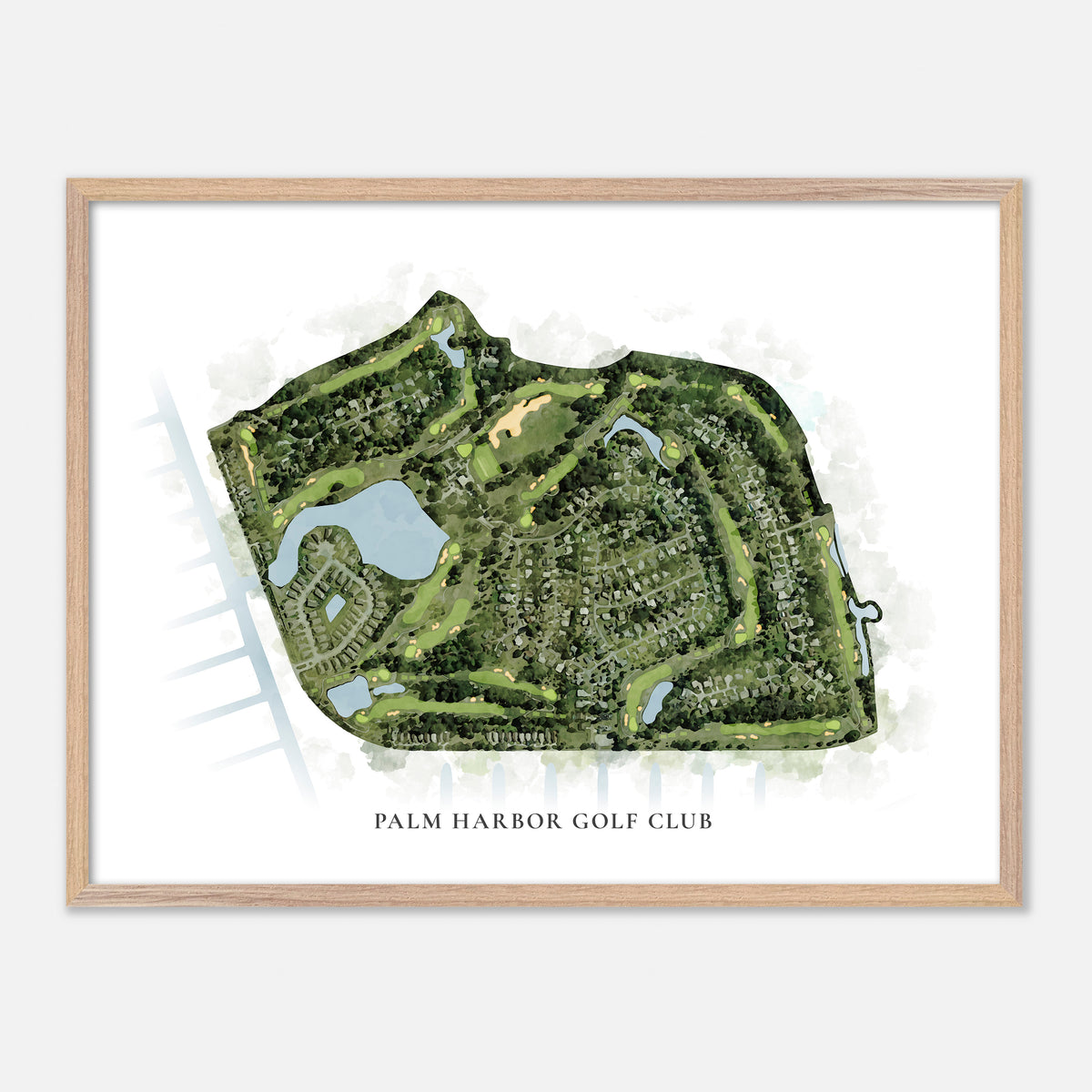 Print of Palm Harbor Golf Club Classic Map
