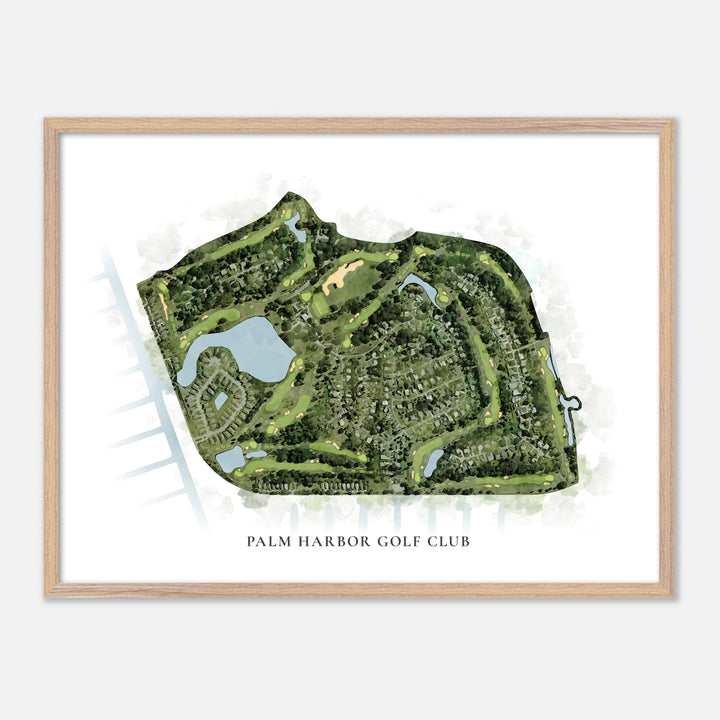 Print of Palm Harbor Golf Club Classic Map