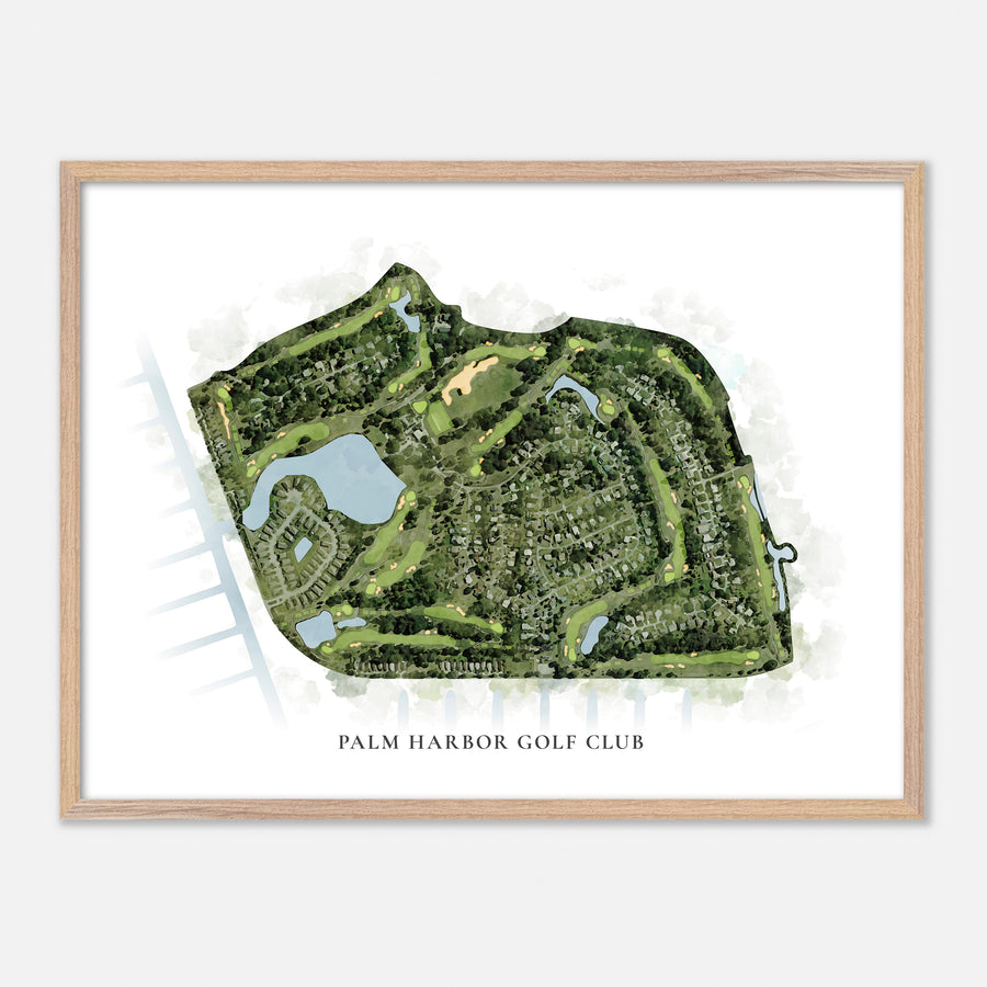 Print of Palm Harbor Golf Club Classic Map