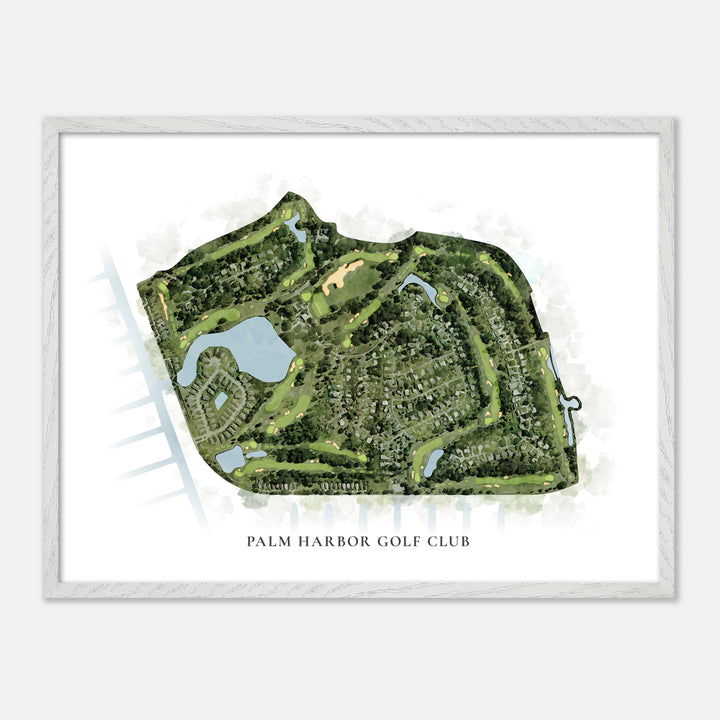 Print of Palm Harbor Golf Club Classic Map